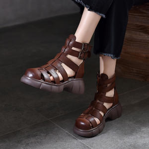 รองเท้าอ็อกซ์ฟอร์ดพื้นหนาสำหรับผู้ชาย รองเท้าแบบผูกเชือก สไตล์ลำลอง เหมาะสำหรับใส่ทำงานและธุรกิจ - Product Image 3