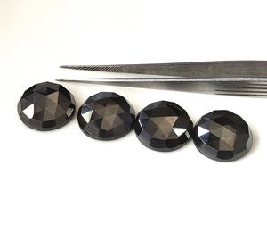 ราคาขายส่ง หินเฮมาไทต์ธรรมชาติ รูปทรงกลม ขนาด 3 มม.-40 มม. แบบโรสคัท สีดำ พร้อมเอฟเฟกต์เปลี่ยนสีหรือไฟ สำหรับทำเครื่องประดับ - Product Image 6