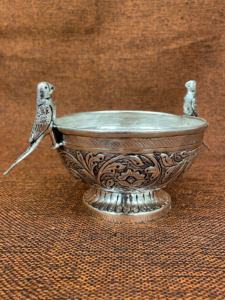 Bol de perroquet de petite taille en métal de cuivre de qualité supérieure avec bol de finition oxydé bol en cuivre décoratif prix de gros affaire en vrac - Product Image 5