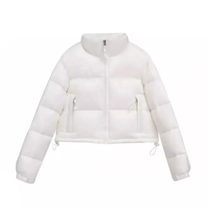 Top Cropped Thickened Fashion Puffer Jacket Naked <b>Belly</b> Style for Men and Women - Product Image 3