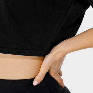 Ropa de calle con logotipo personalizado de alta calidad, Top corto con capucha para mujer, ropa informal recortada, prendas de vestir a la moda, sudadera con capucha para mujer - Product Image 6