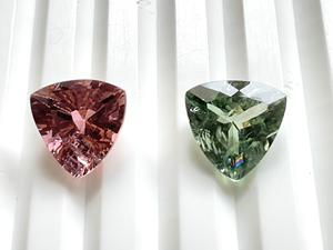 Turmalina de 2,80 quilates, trillón, 2 uds., piedra de corte facetada, calidad superior para joyería fina, fabricación de piedras preciosas naturales - Product Image 4