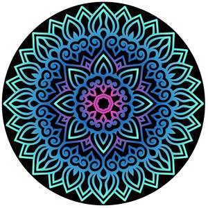 Serviette de plage ronde Mandala indien, vente en gros - Product Image 5
