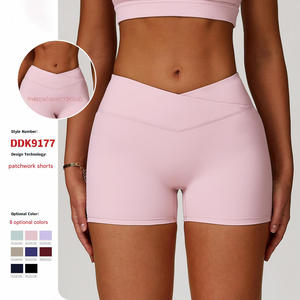 Active and Gym Wear Custom Breathable High Waist Gym Jogging Workout Cross Yoga <b>Legging</b> Butt Lift Solid Running Shorts for <b>Women</b> - Product Image 5