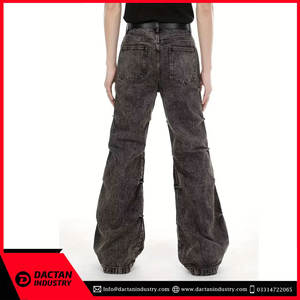 Meilleure vente Pantalon de sport évasé décontracté à séchage rapide pour hommes Logo personnalisé imprimé taille haute coupe normale en coton polaire - Product Image 2