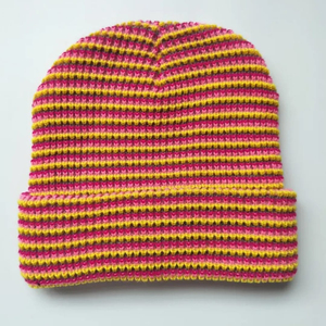 Fabrication d'usine hiver laine tricoté Mohair Beanie Cap Jacquard Top qualité personnalisé broderie Logo Beanie Cap - Product Image 2