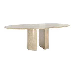 Dolmen Modern Style Dining Table <b>Set</b> <b>Square</b> and Oval Sintered Stone and Marble Solid Wood Assembled for Home Bar - Product Image 1