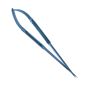 Micro tijeras de titanio de alta calidad, instrumento neuroquirúrgico recto de precisión de 21cm - Product Image 6
