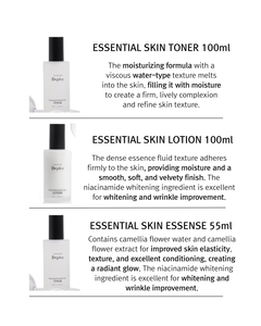 Ensemble de soins de la peau coréen éclatant en gros avec camélia et acide hyaluronique |   Essence et lotion tonique pour un soin hydratant quotidien - Product Image 3