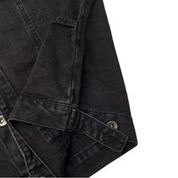 Vintage Denim Ceket Erkekler Kış Çok Cepli Çevre Dostu Retro Yıkanmış Sokak Giyimi Açık Hava Yüksek Kaliteli Göğüs Cepli