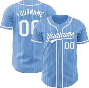 Maillot de Baseball boutonné sublimé uniforme d'équipe personnalisé broderie matériel sergé nom numéro respirant séchage rapide USA Fit - Product Image 5