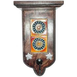Indian Handicraft Mango Solid Wood Decorative Coat Hook Wall Metal Vintage Double Coat Hook Home Decor <b>Gift</b> Item New Design - Product Image 4