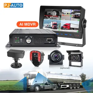 PJAUTO AI Intelligent 4-CH AHD MDVR System 4G Wifi With ADAS LDW DMS Camera Driver Monitoring And BSD For Truck Bus SUV