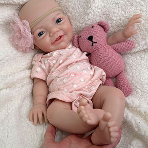 Muñeca <span class=keywords><strong>Reborn</strong></span> de <span class=keywords><strong>Silicona</strong></span> Realista Hecha a Mano de 18 Pulgadas, Juguete Coleccionable de <span class=keywords><strong>Cuerpo</strong></span> <span class=keywords><strong>Completo</strong></span> con Peso para Regalo de Niños - Product Image 4