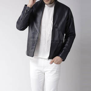 Chaqueta de Cuero para Motociclista, Estilo Motociclista, Cuello Alto, Cierre de Cremallera, Proveedor Mayorista OEM Personalizado - Product Image 5