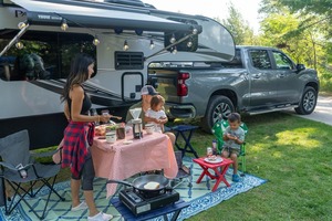 Gran oferta, caravana híbrida 4x4, cómodo remolque de caravana superior para viajes todoterreno, Mini autocaravanas para acampar y uso en camiones - Product Image 4