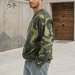 2025 Offre Spéciale ras du cou camouflage sweat pull décontracté à manches longues polaire sweat ample graphique imprimé Streetwear pour l'hiver - Product Image 5