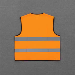 Chaleco de Seguridad Reflectante de Alta Visibilidad Rojo con Luces LED Personalizables, Impermeable, con Múltiples Bolsillos, Clase 2 ANSI para Construcción - Product Image 2