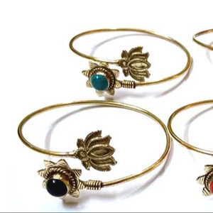 Brazaletes de latón a la moda 2023, pulseras de cristal, joyería de lujo para mujer, regalo cristiano chapado en oro, aniversario de oro, bohemio de La BL-3450 - Product Image 1