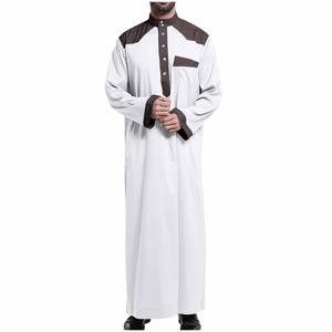 Venta caliente Hombres de moda Jubba Thobe Oriente Medio Árabe Qatar Oración islámica Hombres Jubba Thobe Precio barato - Product Image 1