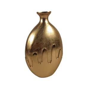 Jarrones de metal de aluminio estilo Westin Surahi de primera calidad, flor con acabado dorado y obras de arte de hierro, jarrón de metal de gama alta - Product Image 2