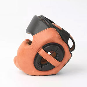 Protector de cabeza de boxeo MMA de cuero de alta calidad al mejor precio con características de seguridad Color personalizado y logotipo al por mayor para la venta en línea - Product Image 5