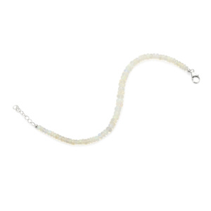 Pulsera de tenis Kelayi de plata de ley chapada en rodio con ópalo de 17 quilates - Product Image 2