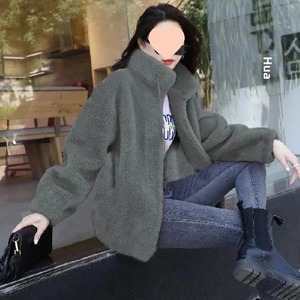 Pull cardigan en molleton double face à sept couleurs pour femmes, brodé, 100% coton, nouveau style, veste à capuche avec fermeture éclair haute, respirant - Product Image 4