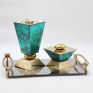 Brûleur d'encens Bakhoor de qualité supérieure en métal Look créatif Accessoires de parfum pour la maison et l'hôtel Fournitures - Product Image 1