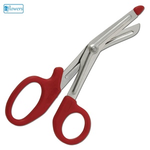 CISEAUX PARAMÉDICAUX UNIVERSELLES PROB END, Manche Bourgogne, Acier Inoxydable, Utilisation Manuelle, Certifiés CE, Instrument de Classe I - Product Image 1