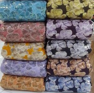 Tela de impresión de posición de gasa de poliéster de calidad superior para vestidos Ropa de proveedor indio a precio a granel - Product Image 2