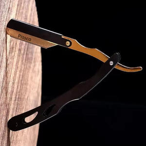 Navaja de Barbero Manual para Hombre con Cuchillas Reemplazables, Afeitadora Plegable con Filo Recto, Navajas de Barbería - Product Image 2