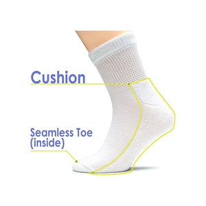 Calcetines Deportivos de Algodón para Entrenamiento Atlético, Cómodos, Antideslizantes, de Secado Rápido, Ecológicos, Transpirables para Hombre, Método de Tejido de Punto - Product Image 2