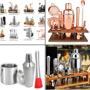 New Arrivals 500ML Stainless Steel <b>Cocktail</b> <b>Shaker</b> <b>Set</b> in Gold Silver Black with Box Packaging Bar Tools - Product Image 5