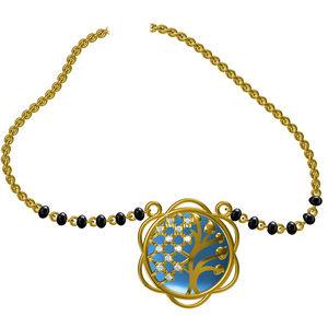 Último diseñador tradicional 18K oro Mangalsutra colgante alta venta nueva tendencia joyería fina para compromiso de boda o regalo - Product Image 2