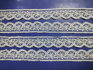 Garniture en dentelle en nylon/organza respirante, écologique, à motifs floraux fantaisie, très demandée, pour saris, lehengas et tenues de soirée - Product Image 2