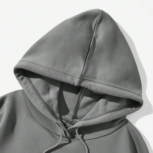 Sweat-shirts à capuche pour hommes 100% coton blanc épais éponge qualité poids lourd ajustement personnalisé bouffant impression thermique logo sweat-shirts à capuche pour hommes - Product Image 3