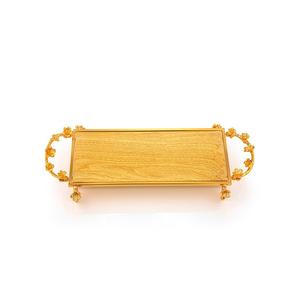 Plateau à nourriture en laiton et marbre fait à la main, qualité supérieure, taille personnalisée, plateau de service pour fruits secs, best-seller - Product Image 3