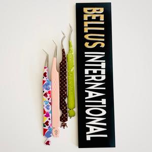 Pinzas de pestañas de volumen profesional de etiqueta privada con agarre perfecto Pinzas de aislamiento de extensiones de pestañas multicolores - Product Image 5