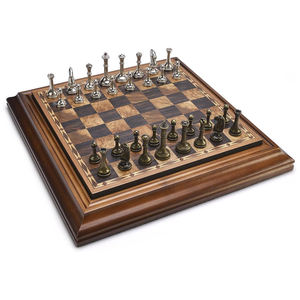 Juego de Ajedrez de Metal de lujo con tablero de madera maciza Piezas de diseño Staunton elegantes Juego de regalo hecho a mano para adultos por AYAANS - Product Image 3