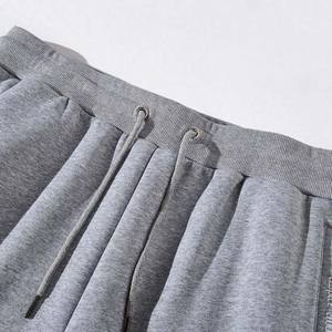 กางเกงจ็อกเกอร์ลำลองผู้ชายทรงสลิมฟิต น้ำหนักเบา ระบายอากาศได้ดี ผ้าฝ้ายแคนวาส กางเกงวอร์ม กางเกงวิ่ง สีเทาเฮเธอร์ - Product Image 6