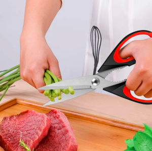 Tijeras para cocinar alimentos Tijeras de utilidad de acero inoxidable Tijeras de cocina Tijeras de alta resistencia para carne de aves de corral de alta calidad por ANAAIF - Product Image 4