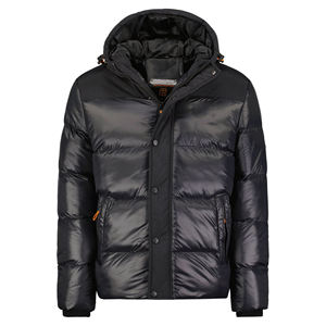 Chaqueta especial de invierno acolchada de ajuste moderno con cremallera a la moda para hombre, nueva chaqueta aislada de ajuste relajado con logotipo y parches personalizados - Product Image 5