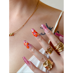 Unghie Finte Orchid Rain, Design Elegante per Nail Art Femminile - Product Image 4