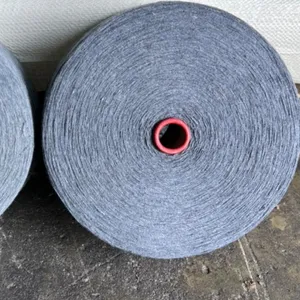 Пряжа recycle (Grey) Ne 7/1s 10/1s 75% хлопок 25% Полиэстер Меланж Смешанная серая пряжа для ткачества-Флоренция