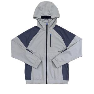 Chándal cortavientos gris negro de alta calidad personalizado, gran oferta, ropa deportiva estampada para correr, trotar, conjunto de dos piezas de verano - Product Image 3