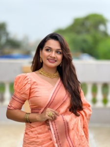 Sari de seda original de Maharashtrian Paithani con rico tejido Meenakari Pallu Rose Gold Zari Border ropa india y pakistaní - Product Image 2