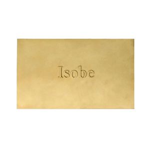 AK grandes étiquettes rectangulaires en laiton en polonais fini étiquette attrayante pour décor de chambre d'hôtel/décor de Festival - Product Image 4