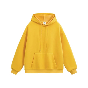 Sudadera con capucha OEM ODM personalizada 330 Gsm para hombre, sudadera de invierno de gran tamaño con logotipo estampado en relieve - Product Image 3