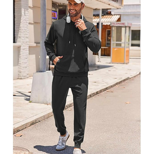 Ensemble de survêtement pour homme, 2 pièces, sweat-shirt à capuche, tenue de sport décontractée, ensemble de jogging - Product Image 5